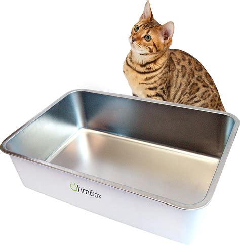 ultimate stainless steel cat xl litter box|extra large stainless steel cat litter box.